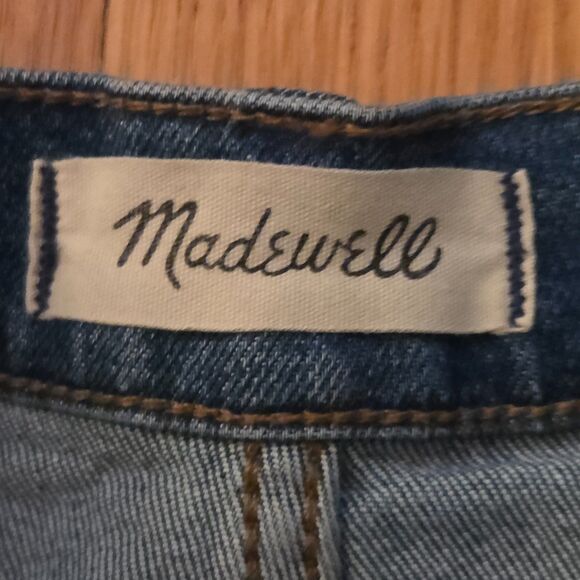 Madewell Slim Wide-Leg Crop, Garrett Wash/Medium, Slimming and Trendy! Sz 27 - Picture 5 of 13